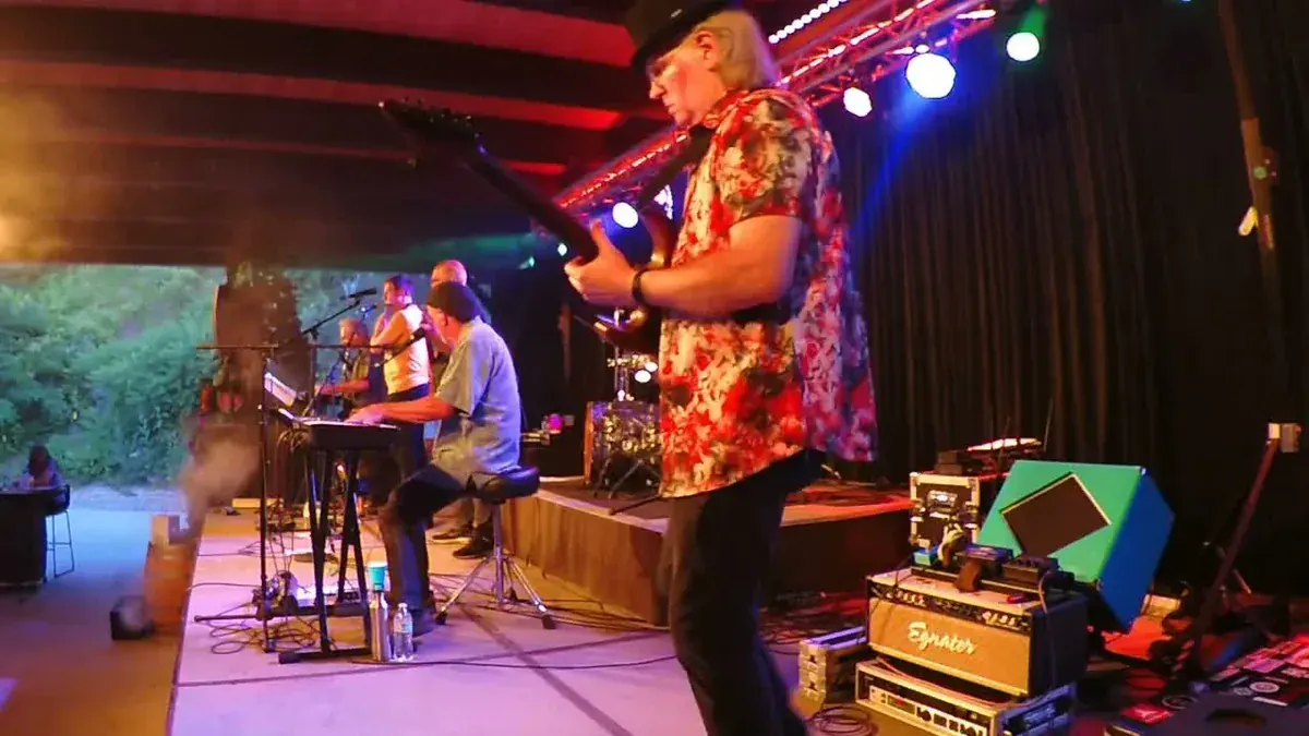 Major Dudes, Detroit Steely Dan tribute band, performing live on stage