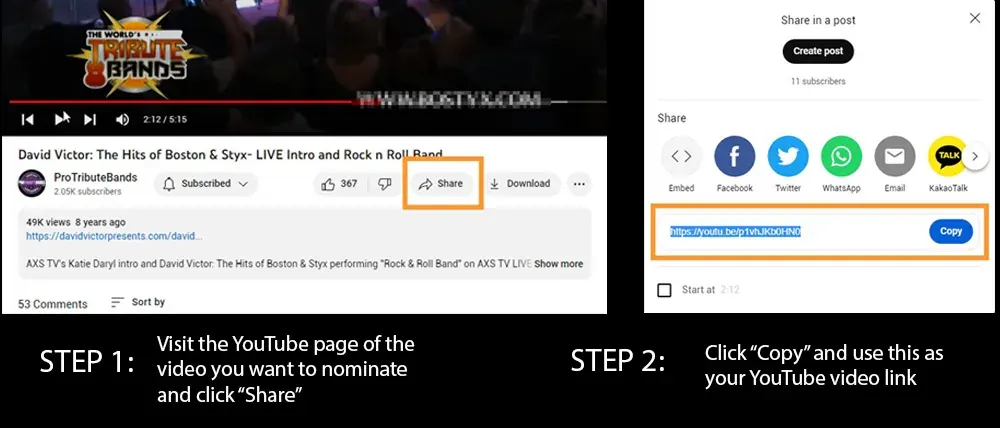 How to Nominate your favorite video
